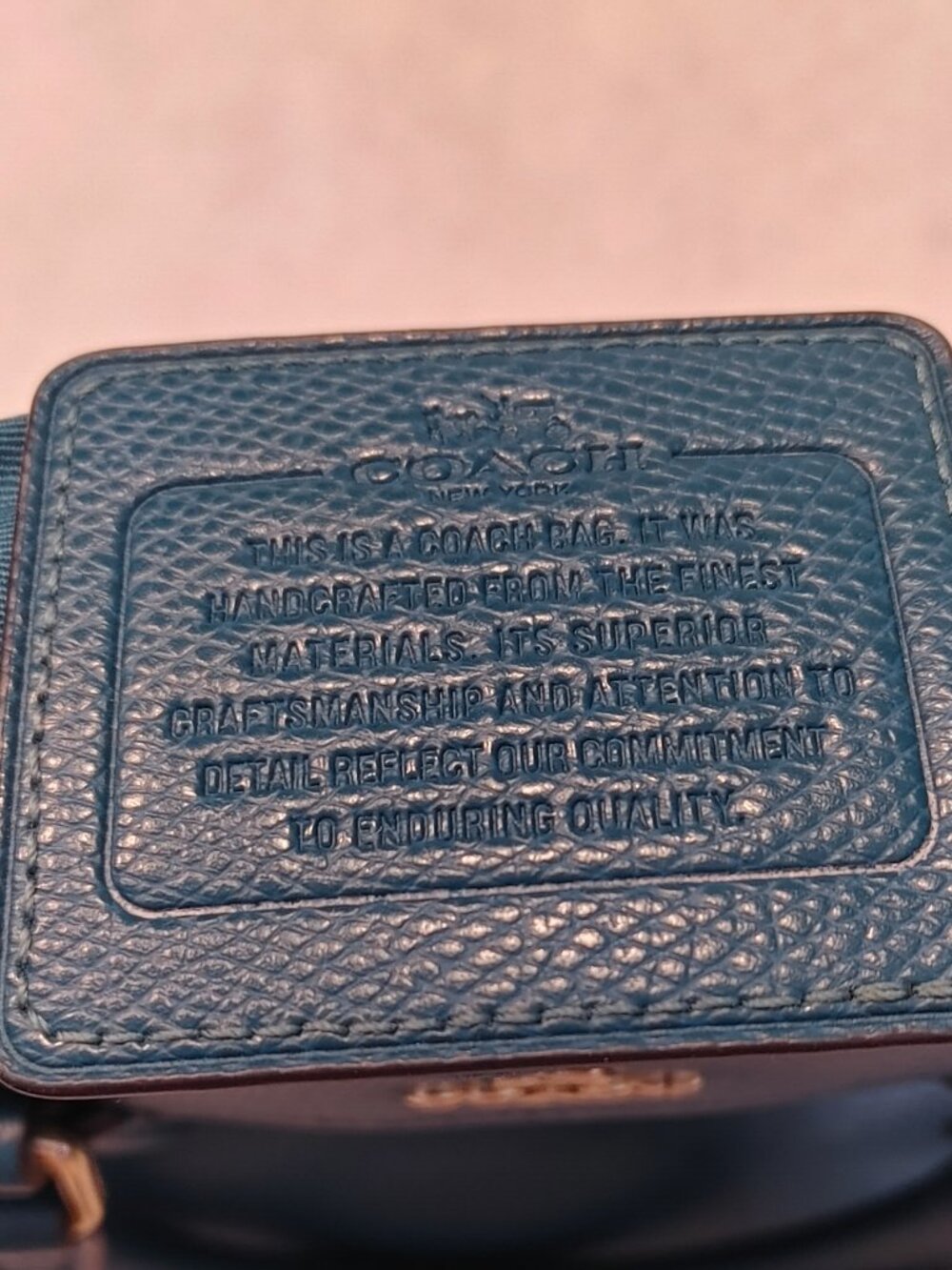 Coach Mini Bennett Crossbody Satchel – Teal Blue - Picture 4 of 7